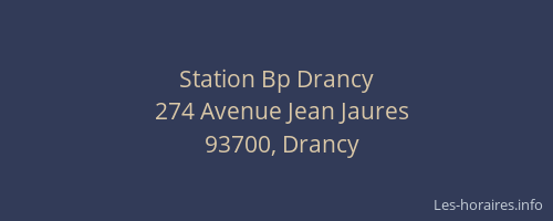 Station Bp Drancy