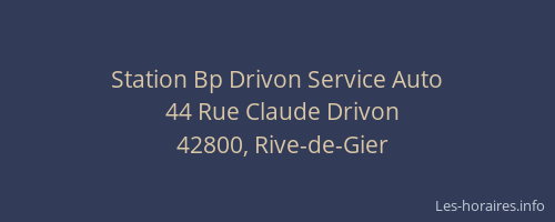 Station Bp Drivon Service Auto