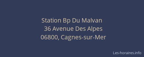 Station Bp Du Malvan
