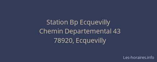 Station Bp Ecquevilly