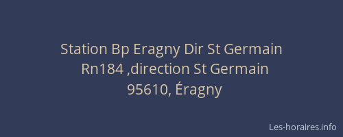 Station Bp Eragny Dir St Germain