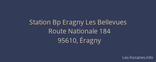 Station Bp Eragny Les Bellevues