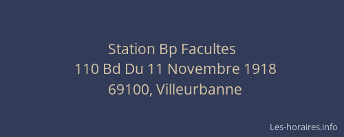 Station Bp Facultes