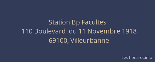 Station Bp Facultes