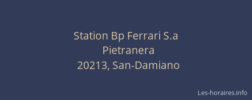 Station Bp Ferrari S.a