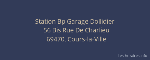 Station Bp Garage Dollidier