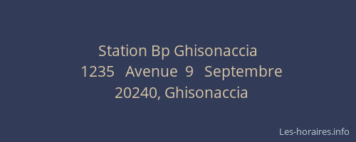 Station Bp Ghisonaccia