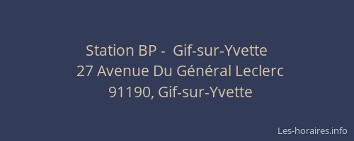 Station BP -  Gif-sur-Yvette
