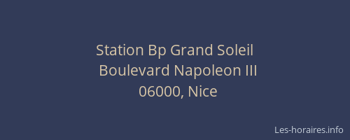 Station Bp Grand Soleil