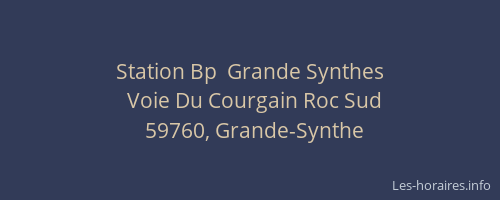 Station Bp  Grande Synthes