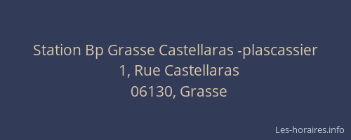 Station Bp Grasse Castellaras -plascassier
