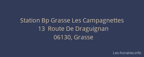 Station Bp Grasse Les Campagnettes