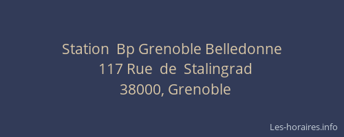 Station  Bp Grenoble Belledonne
