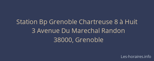 Station Bp Grenoble Chartreuse 8 à Huit