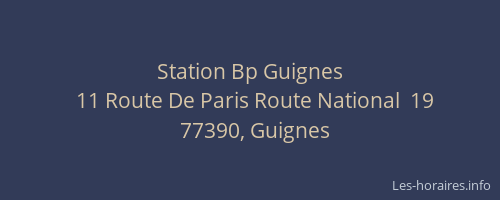 Station Bp Guignes