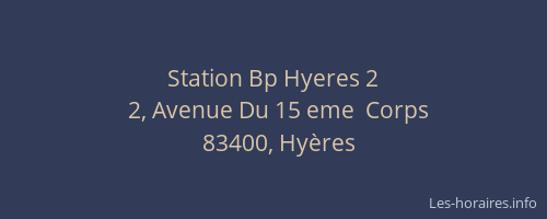 Station Bp Hyeres 2