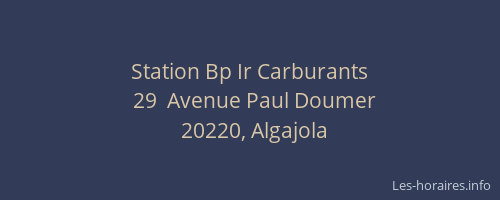 Station Bp Ir Carburants