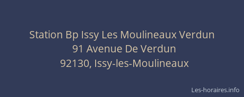Station Bp Issy Les Moulineaux Verdun