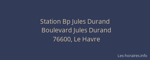 Station Bp Jules Durand