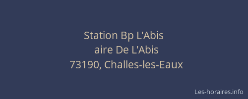 Station Bp L'Abis