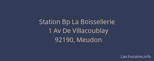 Station Bp La Boissellerie