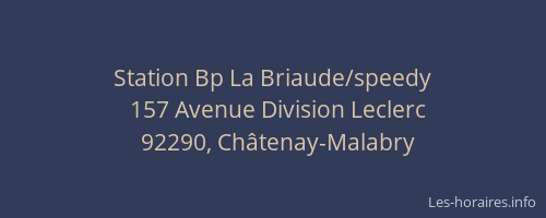 Station Bp La Briaude/speedy