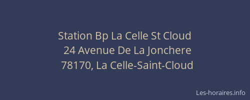 Station Bp La Celle St Cloud