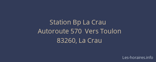 Station Bp La Crau