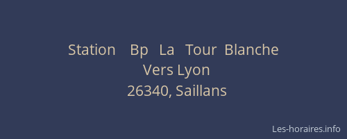 Station    Bp   La   Tour  Blanche