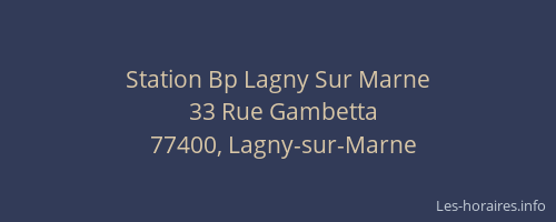 Station Bp Lagny Sur Marne