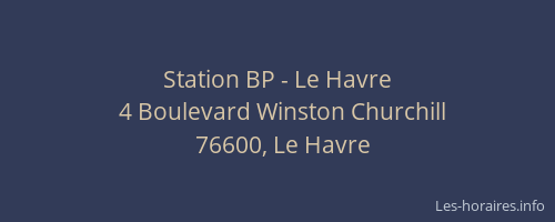 Station BP - Le Havre