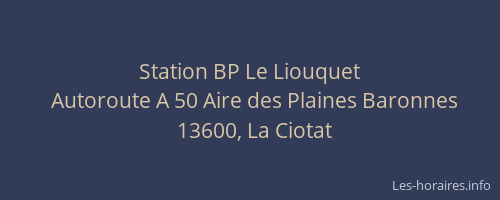 Station BP Le Liouquet