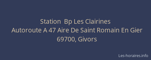 Station  Bp Les Clairines