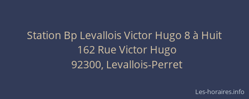 Station Bp Levallois Victor Hugo 8 à Huit
