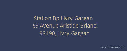 Station Bp Livry-Gargan