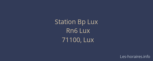 Station Bp Lux