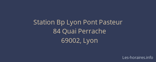 Station Bp Lyon Pont Pasteur