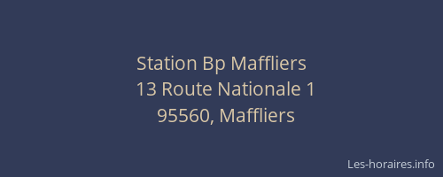 Station Bp Maffliers