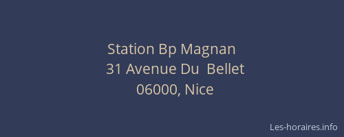Station Bp Magnan
