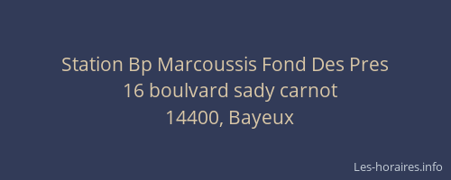 Station Bp Marcoussis Fond Des Pres