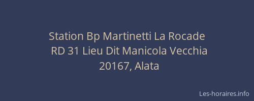 Station Bp Martinetti La Rocade