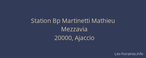 Station Bp Martinetti Mathieu