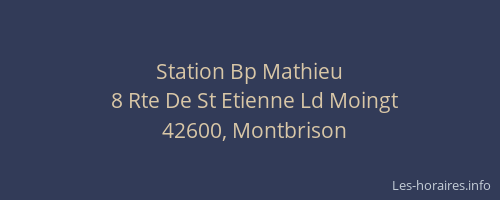 Station Bp Mathieu