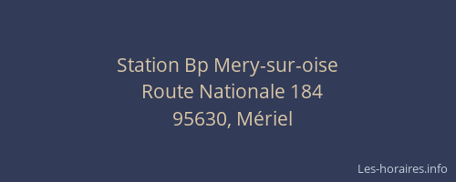 Station Bp Mery-sur-oise