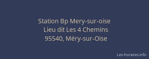 Station Bp Mery-sur-oise
