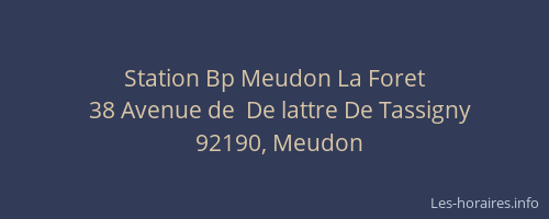 Station Bp Meudon La Foret