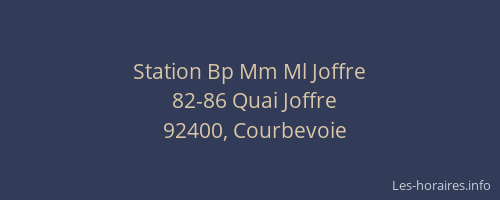 Station Bp Mm Ml Joffre