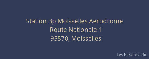 Station Bp Moisselles Aerodrome