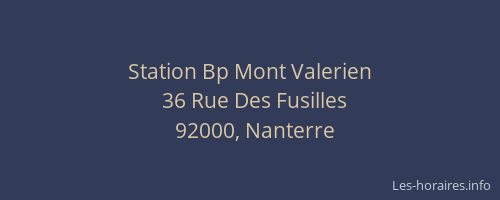 Station Bp Mont Valerien