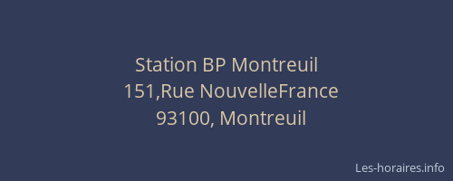 Station BP Montreuil